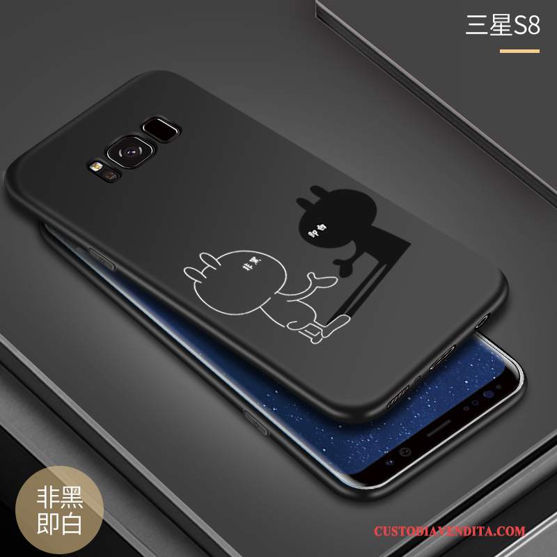 Custodia Samsung Galaxy S8 Creativo Anti-cadutatelefono, Cover Samsung Galaxy S8 Silicone Morbido Rosso