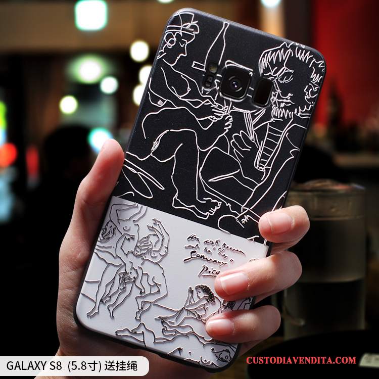 Custodia Samsung Galaxy S8 Creativo Di Personalità Morbido, Cover Samsung Galaxy S8 Silicone Telefono Macchiati