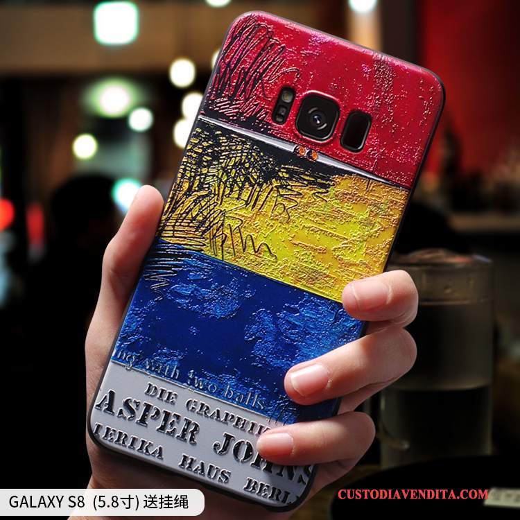 Custodia Samsung Galaxy S8 Creativo Di Personalità Morbido, Cover Samsung Galaxy S8 Silicone Telefono Macchiati