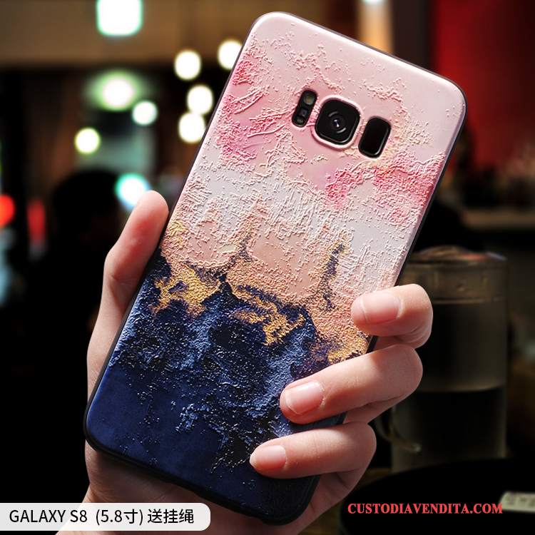 Custodia Samsung Galaxy S8 Creativo Di Personalità Morbido, Cover Samsung Galaxy S8 Silicone Telefono Macchiati