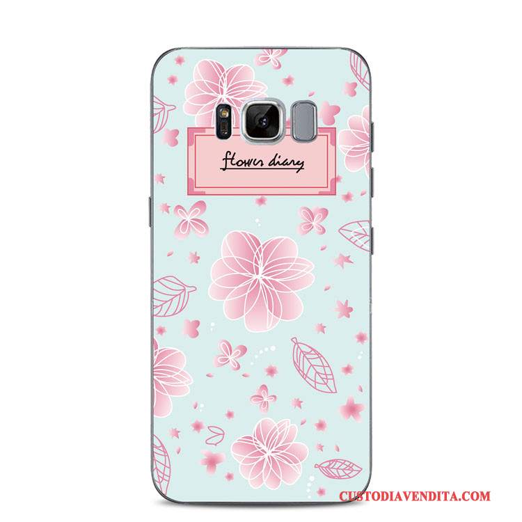 Custodia Samsung Galaxy S8+ Goffratura Limone Blu, Cover Samsung Galaxy S8+ Silicone Supporto Anti-caduta