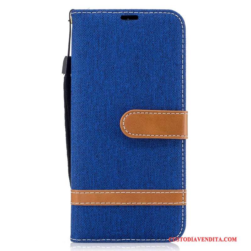 Custodia Samsung Galaxy S8 Portafoglio Porpora Denim, Cover Samsung Galaxy S8 Protezione
