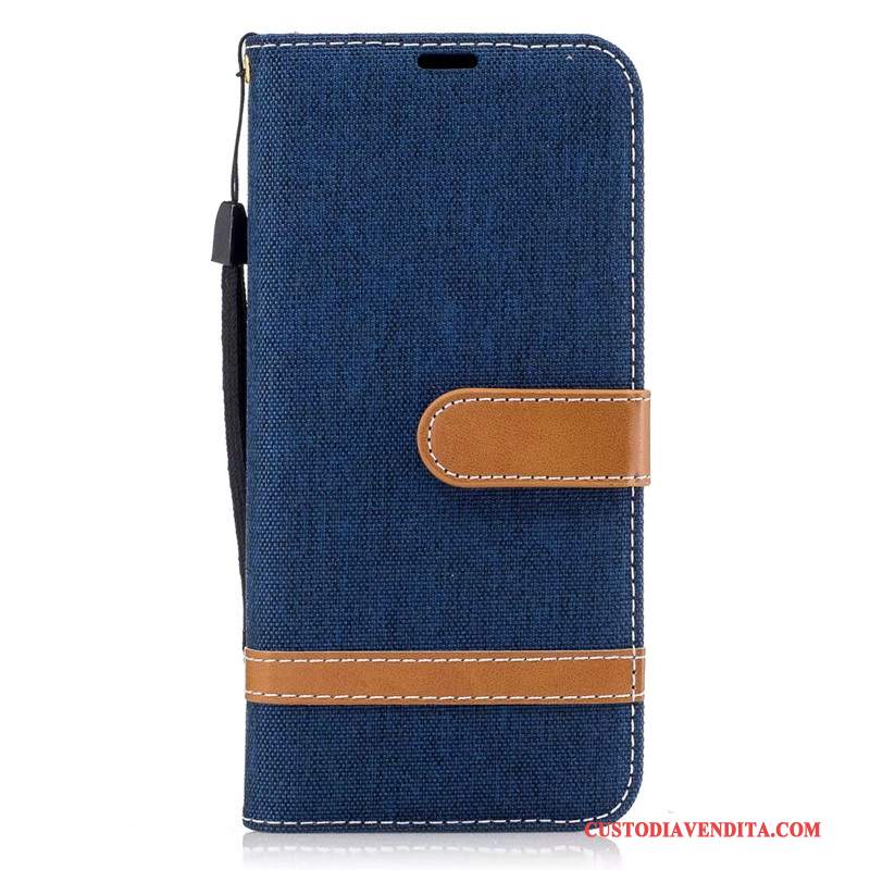 Custodia Samsung Galaxy S8 Portafoglio Porpora Denim, Cover Samsung Galaxy S8 Protezione