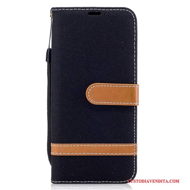 Custodia Samsung Galaxy S8 Portafoglio Porpora Denim, Cover Samsung Galaxy S8 Protezione