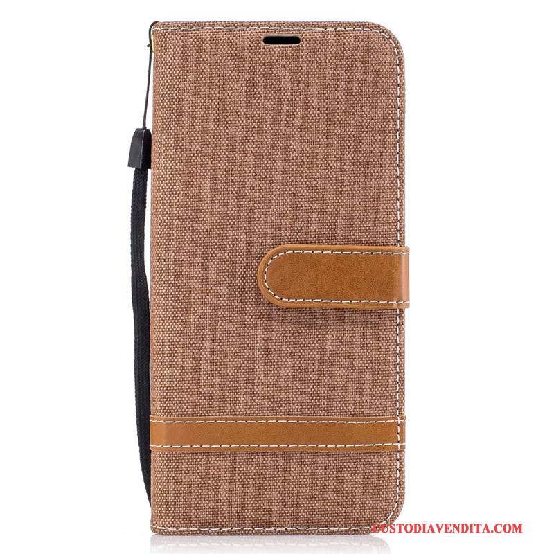 Custodia Samsung Galaxy S8 Portafoglio Porpora Denim, Cover Samsung Galaxy S8 Protezione
