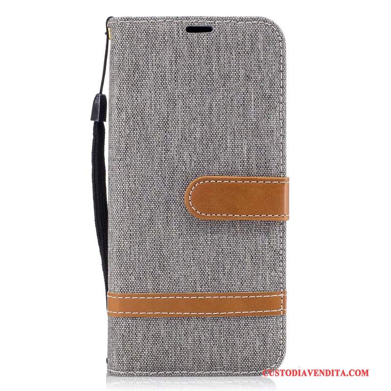 Custodia Samsung Galaxy S8 Portafoglio Porpora Denim, Cover Samsung Galaxy S8 Protezione