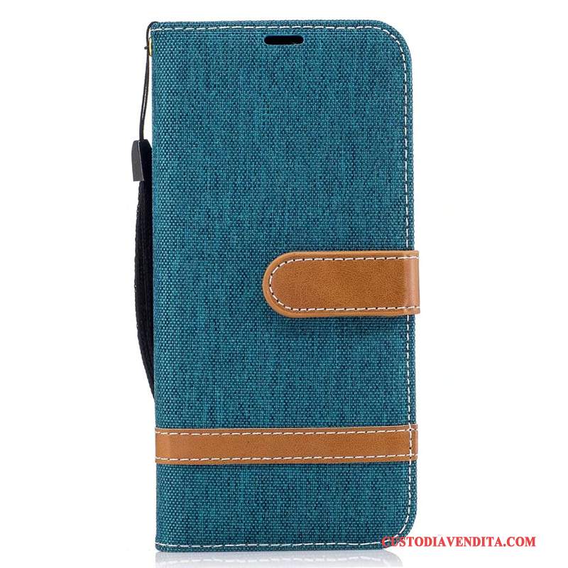 Custodia Samsung Galaxy S8 Portafoglio Porpora Denim, Cover Samsung Galaxy S8 Protezione