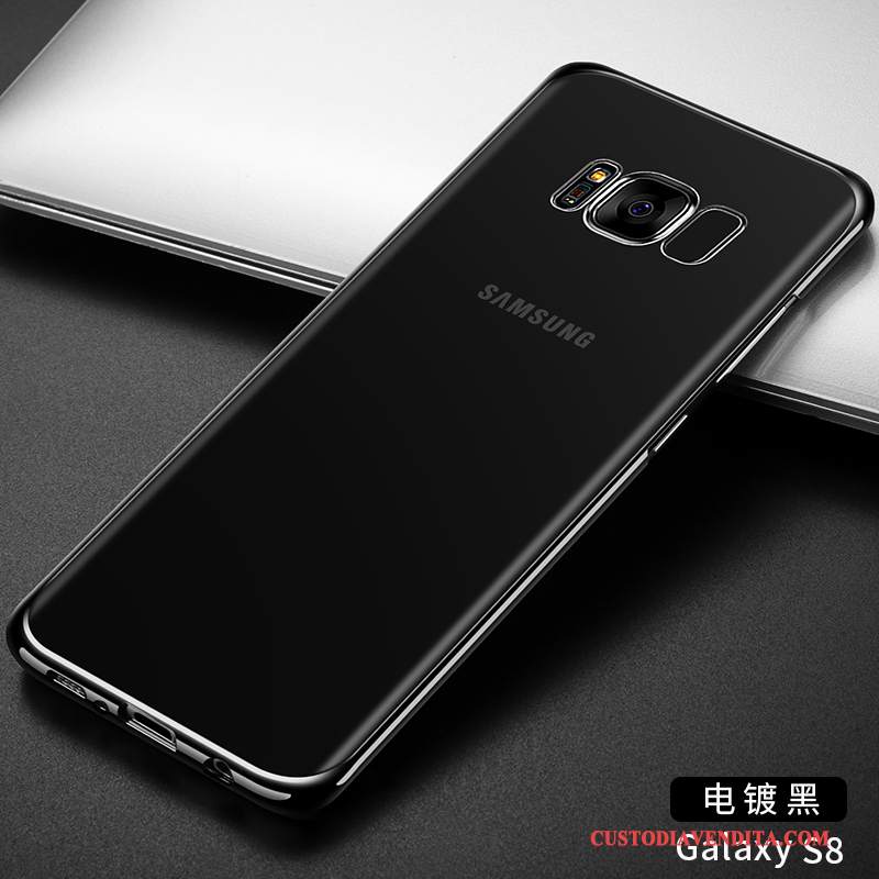 Custodia Samsung Galaxy S8+ Protezione Anti-caduta Nero, Cover Samsung Galaxy S8+ Trasparente Sottili