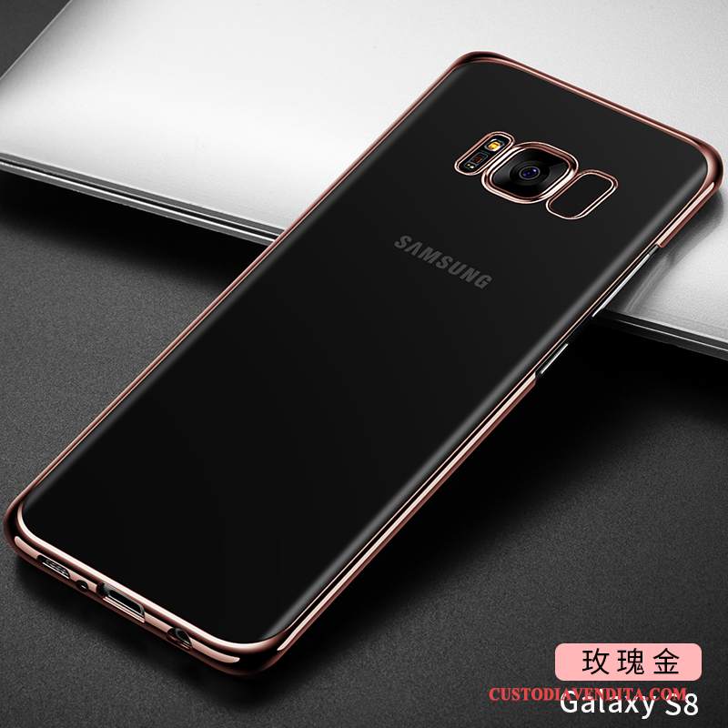 Custodia Samsung Galaxy S8+ Protezione Anti-caduta Nero, Cover Samsung Galaxy S8+ Trasparente Sottili