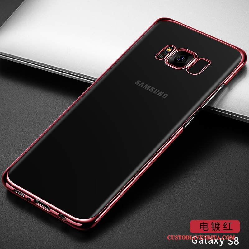 Custodia Samsung Galaxy S8+ Protezione Anti-caduta Nero, Cover Samsung Galaxy S8+ Trasparente Sottili