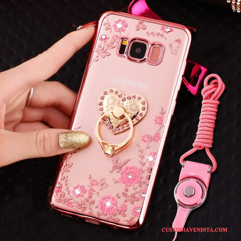 Custodia Samsung Galaxy S8+ Silicone Telefono Anti-caduta, Cover Samsung Galaxy S8+ Protezione Tutto Incluso Ring
