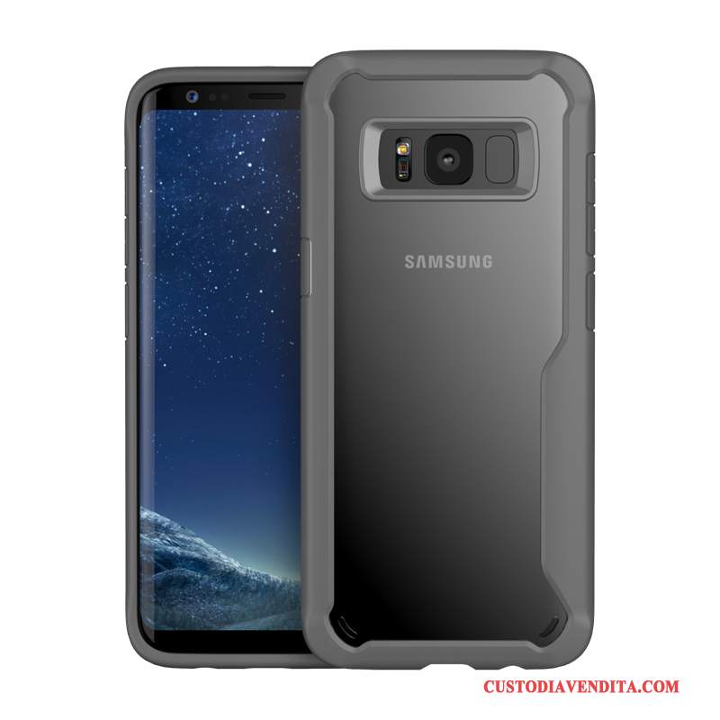 Custodia Samsung Galaxy S8+ Silicone Tutto Incluso Trasparente, Cover Samsung Galaxy S8+ Gasbag Tendenza