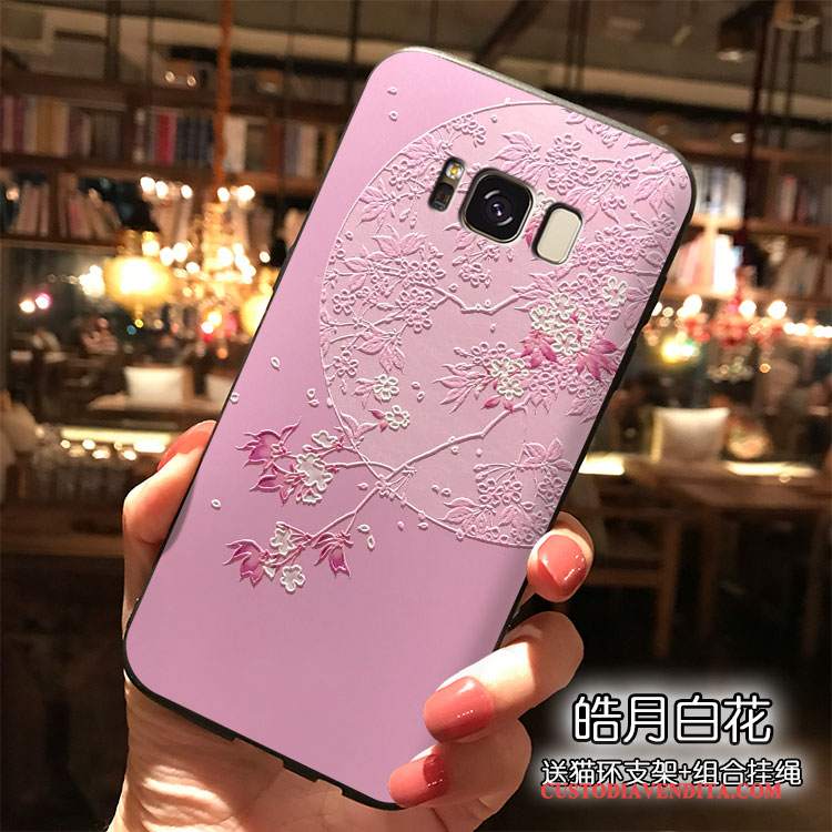 Custodia Samsung Galaxy S8 Silicone Verde Tendenza, Cover Samsung Galaxy S8 Ornamenti Appesi Vento