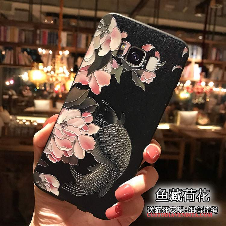 Custodia Samsung Galaxy S8 Silicone Verde Tendenza, Cover Samsung Galaxy S8 Ornamenti Appesi Vento