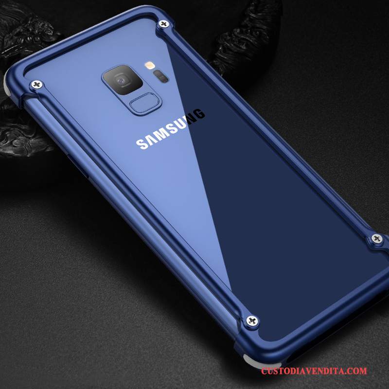 Custodia Samsung Galaxy S9+ Creativo Anti-caduta Metallo, Cover Samsung Galaxy S9+ Protezione Di Personalità Marchio Di Tendenza