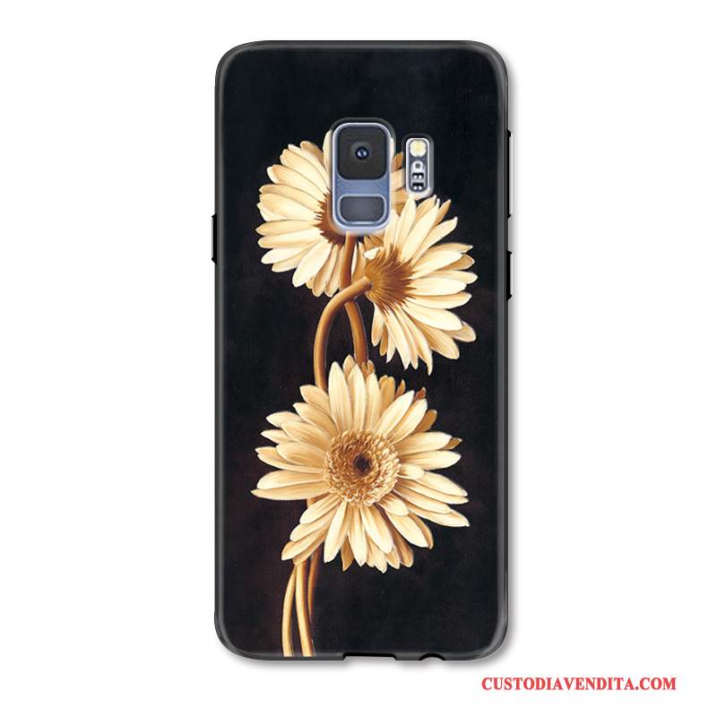 Custodia Samsung Galaxy S9+ Moda Tendenza Fiori, Cover Samsung Galaxy S9+ Protezione Frescotelefono