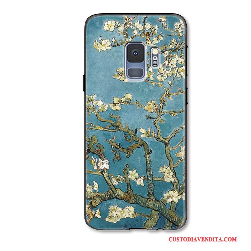 Custodia Samsung Galaxy S9+ Moda Verde Lusso, Cover Samsung Galaxy S9+ Silicone Anti-caduta Ornamenti Appesi