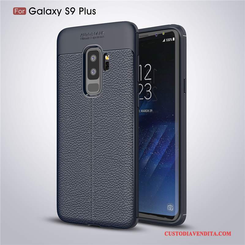 Custodia Samsung Galaxy S9+ Pelle Anti-caduta Modello, Cover Samsung Galaxy S9+ Silicone Telefono Morbido