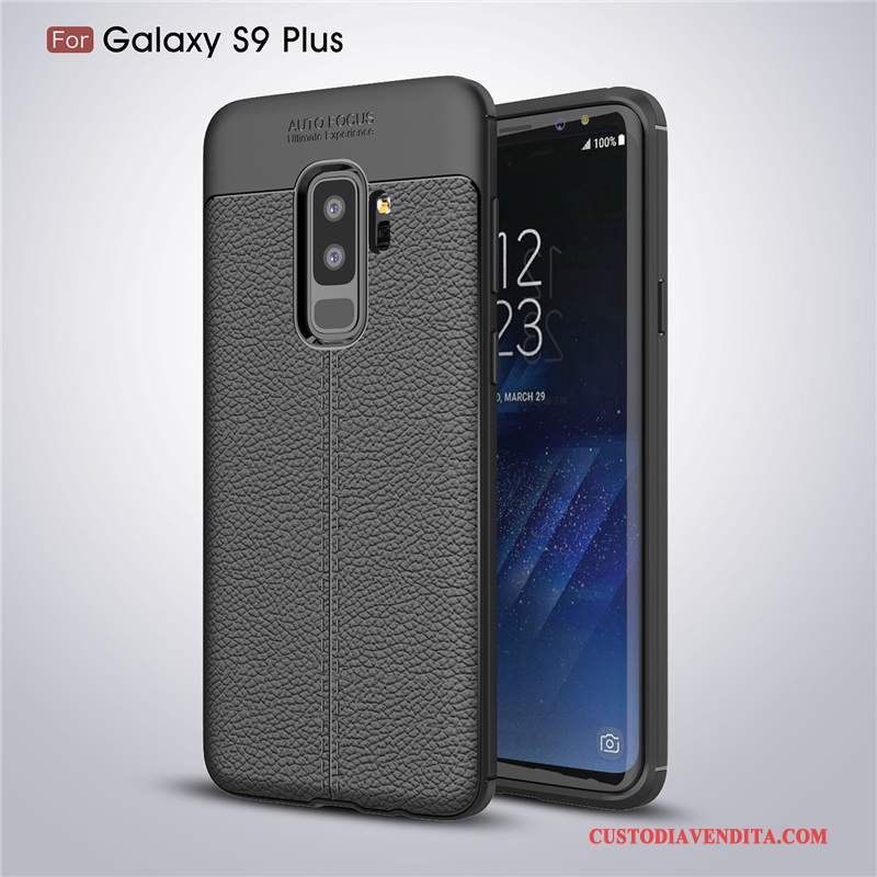 Custodia Samsung Galaxy S9+ Pelle Anti-caduta Modello, Cover Samsung Galaxy S9+ Silicone Telefono Morbido