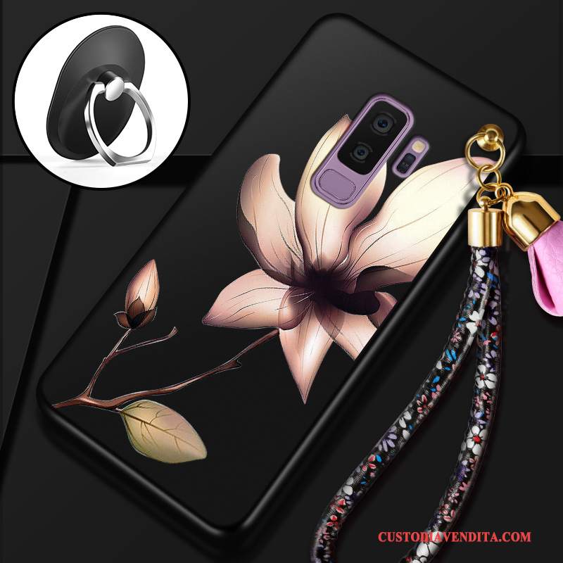 Custodia Samsung Galaxy S9+ Protezione Tutto Incluso Anti-caduta, Cover Samsung Galaxy S9+ Rosso Tendenza