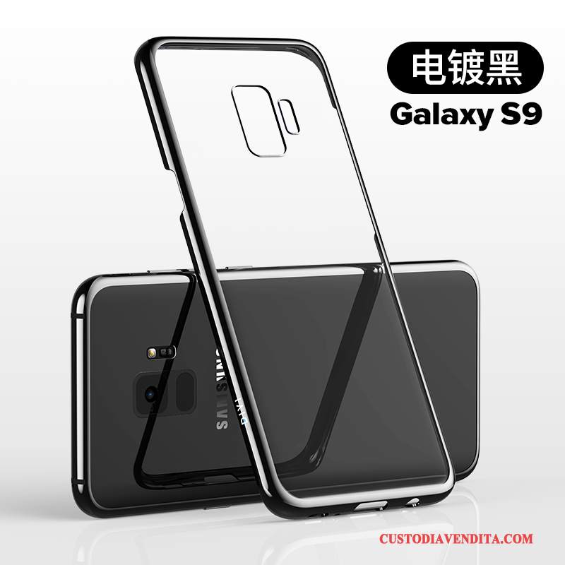 Custodia Samsung Galaxy S9 Silicone Porpora Anti-caduta, Cover Samsung Galaxy S9 Protezione Trasparente Sottile