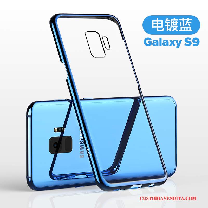 Custodia Samsung Galaxy S9 Silicone Porpora Anti-caduta, Cover Samsung Galaxy S9 Protezione Trasparente Sottile