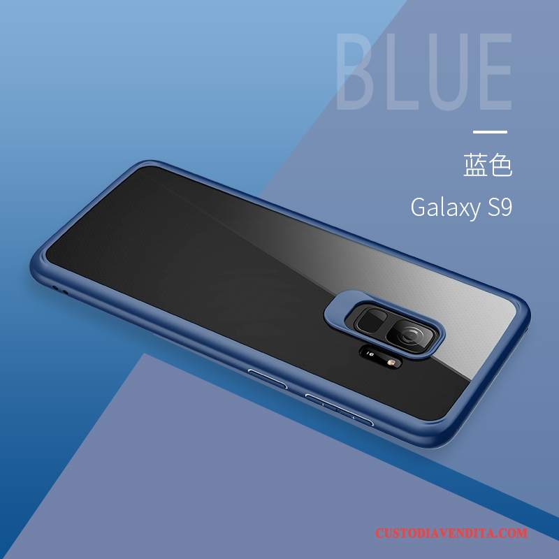 Custodia Samsung Galaxy S9 Silicone Semplici Di Personalità, Cover Samsung Galaxy S9 Tutto Incluso Trasparente