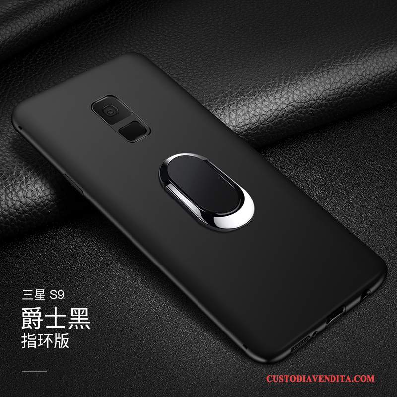 Custodia Samsung Galaxy S9 Silicone Tendenza Anti-caduta, Cover Samsung Galaxy S9 Protezione Nero Tutto Incluso