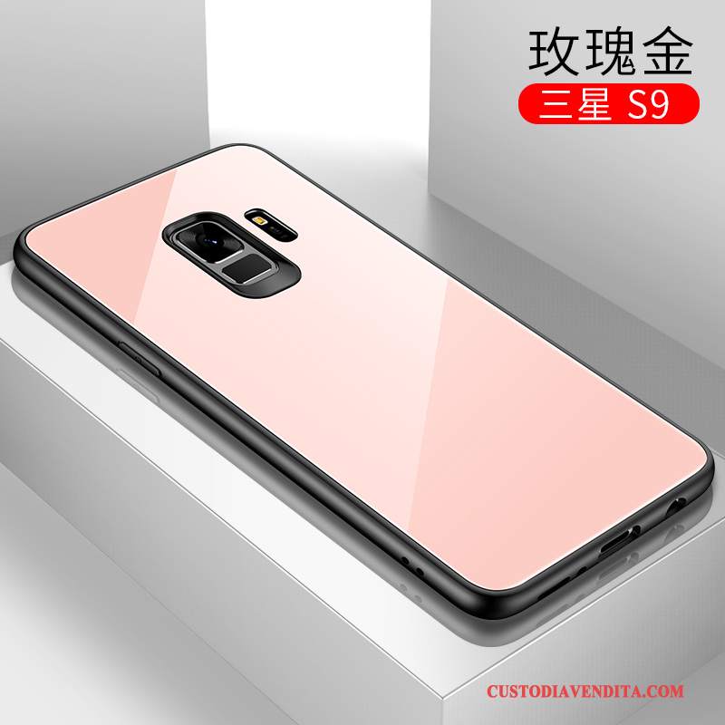 Custodia Samsung Galaxy S9 Silicone Vetro Marchio Di Tendenza, Cover Samsung Galaxy S9 Creativo Sottili Di Personalità