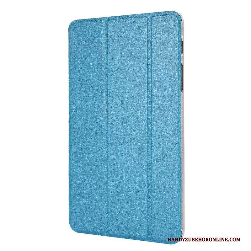 Custodia Samsung Galaxy Tab A7 Lite Trama Di Seta In Ecopelle