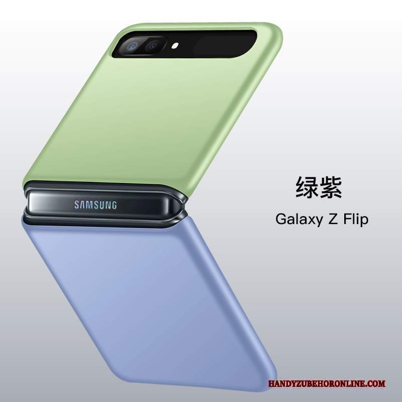 Custodia Samsung Z Flip Silicone Piegare Tutto Incluso, Cover Samsung Z Flip Protezione Trasparentetelefono