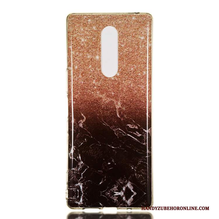 Custodia Sony Xperia 1 Creativo Semplici Affari, Cover Sony Xperia 1 Protezione Grande Bianco