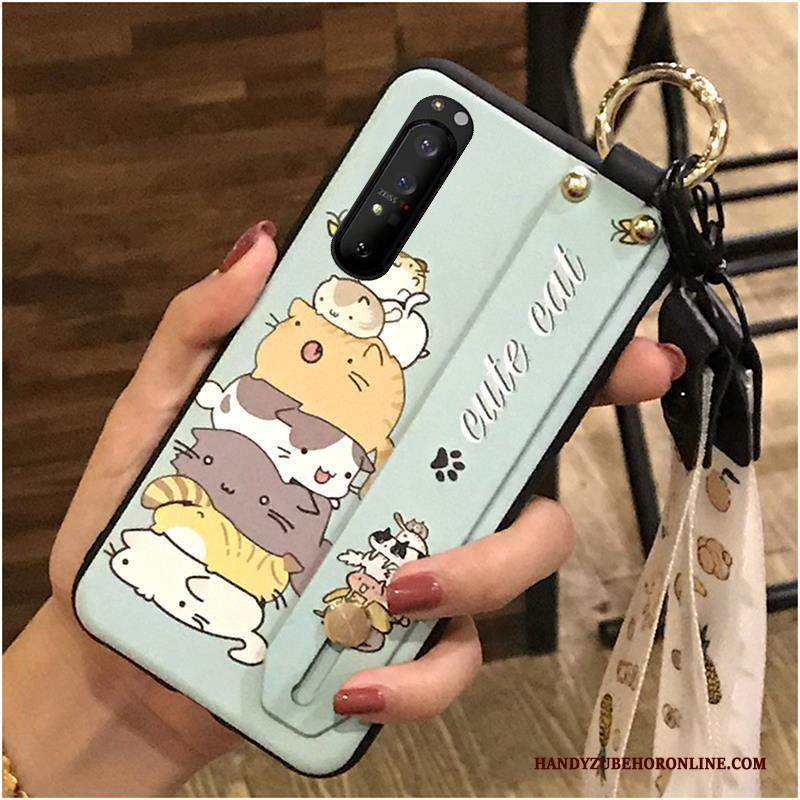 Custodia Sony Xperia 1 Ii Creativo Morbido Cuore, Cover Sony Xperia 1 Ii Cartone Animato Bello Supporto