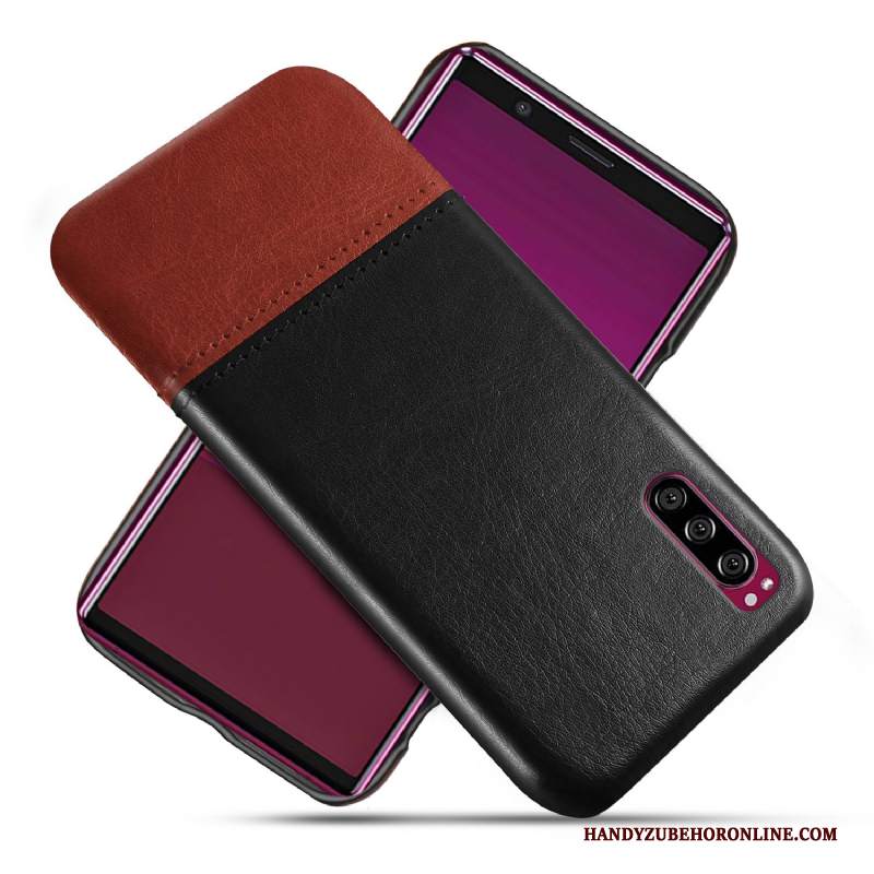 Custodia Sony Xperia 1 Ii Pelle Qualità Verde, Cover Sony Xperia 1 Ii Protezione Telefono Di Personalità