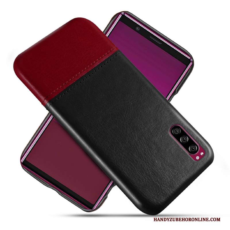Custodia Sony Xperia 1 Ii Pelle Qualità Verde, Cover Sony Xperia 1 Ii Protezione Telefono Di Personalità