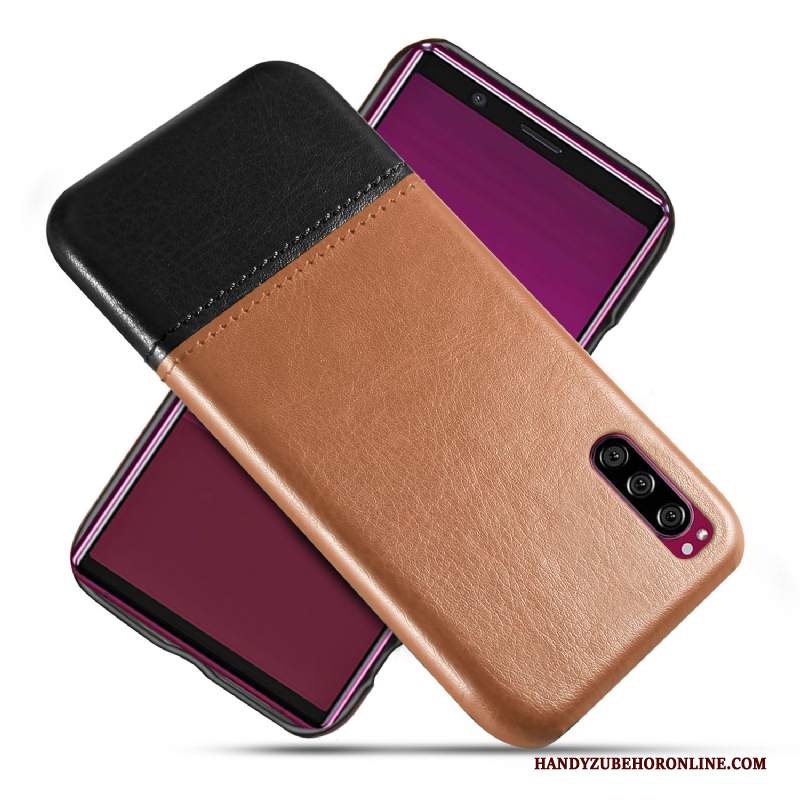 Custodia Sony Xperia 1 Ii Pelle Qualità Verde, Cover Sony Xperia 1 Ii Protezione Telefono Di Personalità