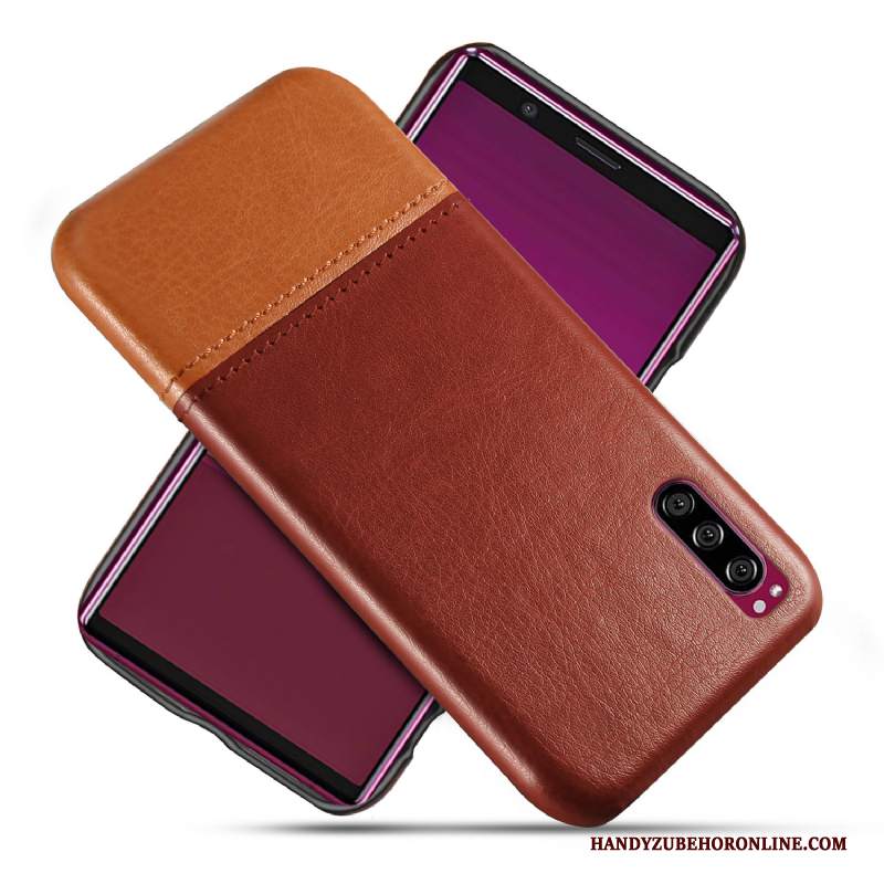 Custodia Sony Xperia 1 Ii Pelle Qualità Verde, Cover Sony Xperia 1 Ii Protezione Telefono Di Personalità