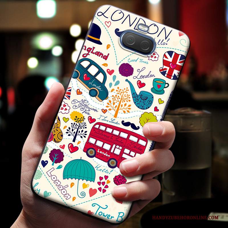 Custodia Sony Xperia 10 Plus Cartone Animato Morbido Bello, Cover Sony Xperia 10 Plus Goffratura Blutelefono