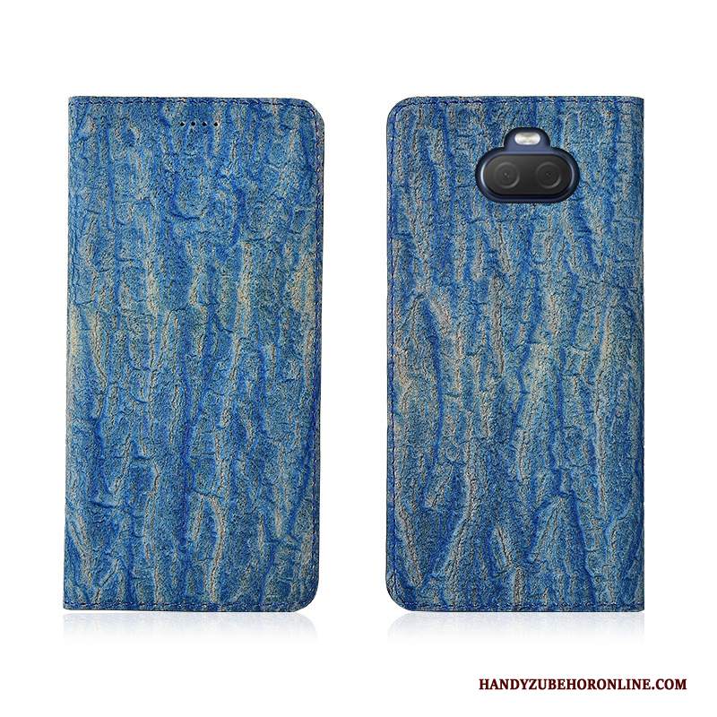 Custodia Sony Xperia 10 Protezione Rosso Albero, Cover Sony Xperia 10 Pelle Tutto Incluso Macchiati