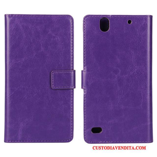 Custodia Sony Xperia C4 Pelle Nero Blu, Cover Sony Xperia C4 Protezione Telefono