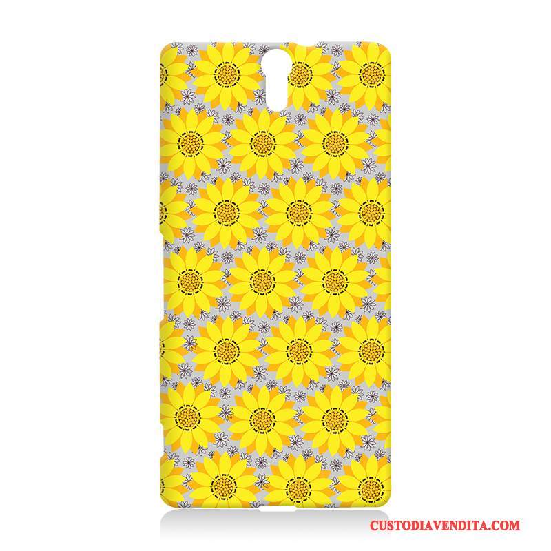 Custodia Sony Xperia C5 Ultra Dual Cartone Animato Anti-cadutatelefono, Cover Sony Xperia C5 Ultra Dual Goffratura Difficile Blu