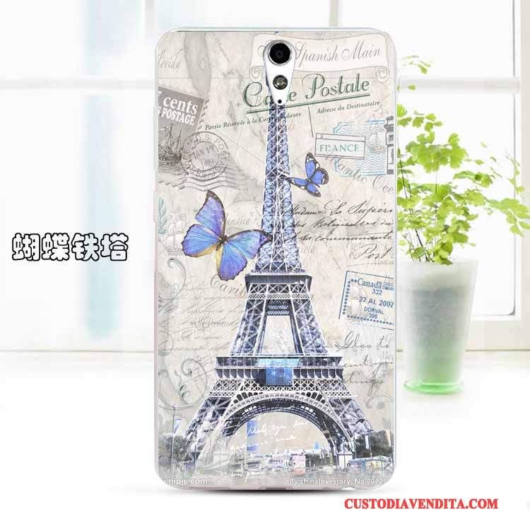 Custodia Sony Xperia C5 Ultra Dual Silicone Morbido Giallo, Cover Sony Xperia C5 Ultra Dual Cartone Animato Telefono