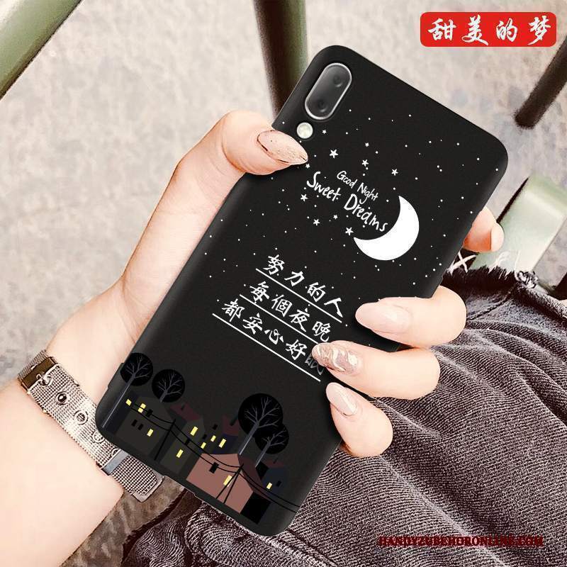 Custodia Sony Xperia L3 Cartone Animato Tendenza Nero, Cover Sony Xperia L3 Silicone Telefono Morbido