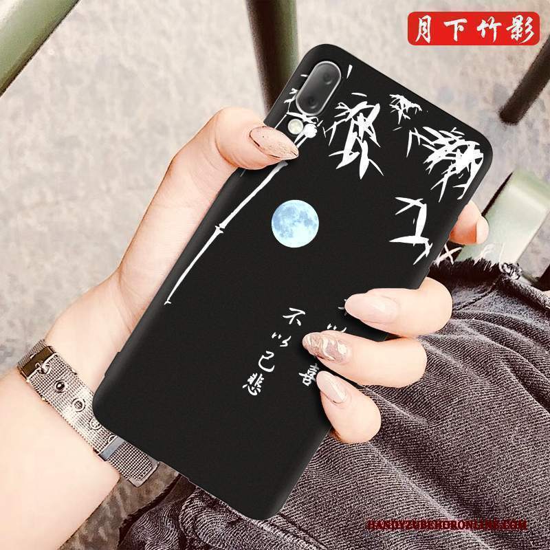 Custodia Sony Xperia L3 Cartone Animato Tendenza Nero, Cover Sony Xperia L3 Silicone Telefono Morbido