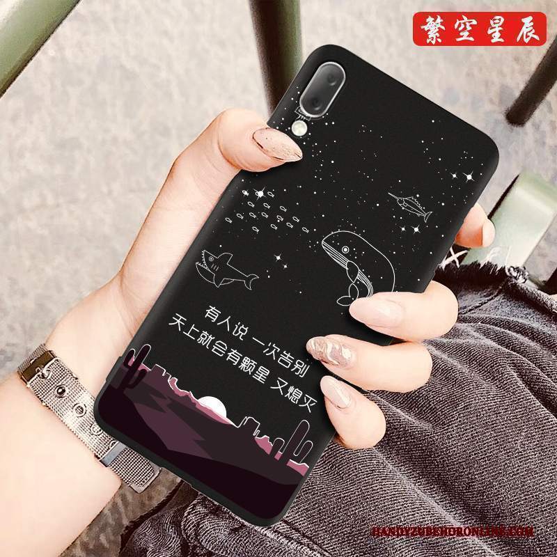 Custodia Sony Xperia L3 Cartone Animato Tendenza Nero, Cover Sony Xperia L3 Silicone Telefono Morbido