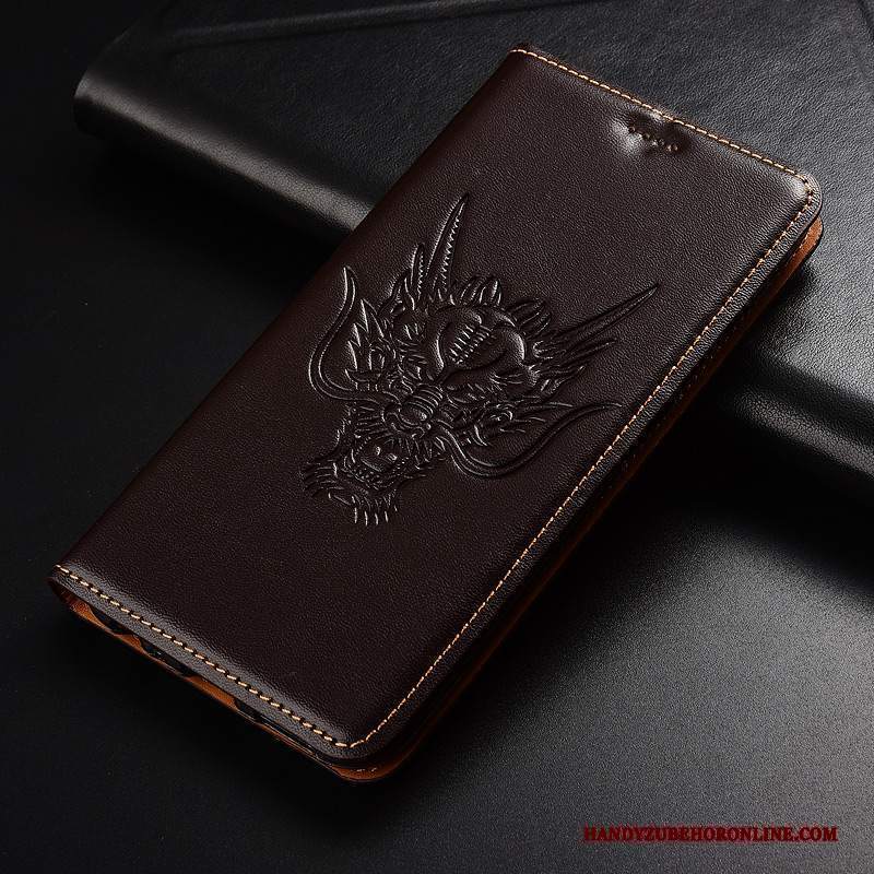 Custodia Sony Xperia L3 Pelle Modello Giallo, Cover Sony Xperia L3 Protezione Dragotelefono