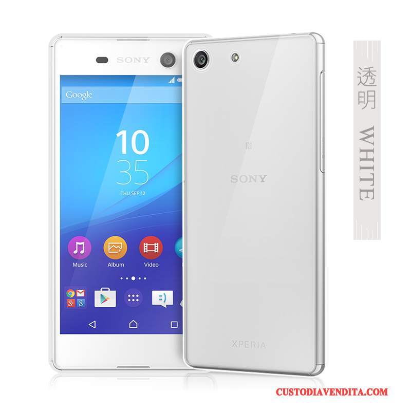 Custodia Sony Xperia M5 Dual Silicone Telefono Trasparente, Cover Sony Xperia M5 Dual Protezione Grande Morbido