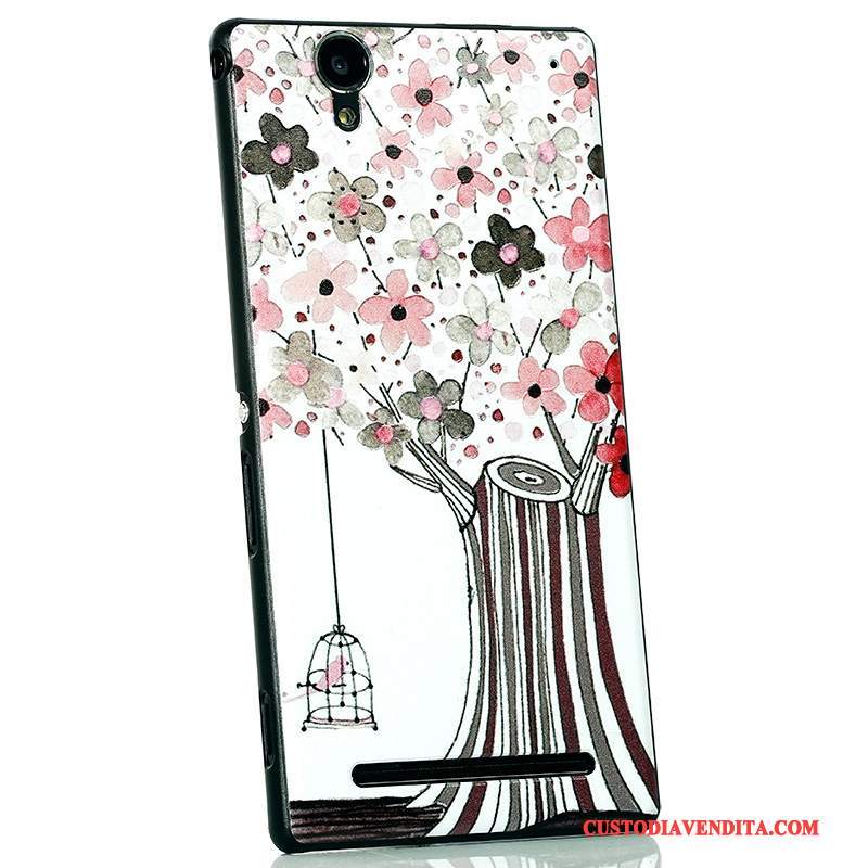 Custodia Sony Xperia T2 Colore Telefono Macchiati, Cover Sony Xperia T2 Protezione Nero Nuovo