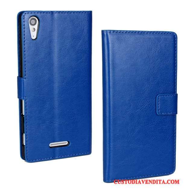 Custodia Sony Xperia T3 Pelle Rosa Qualità, Cover Sony Xperia T3 Protezione Telefono