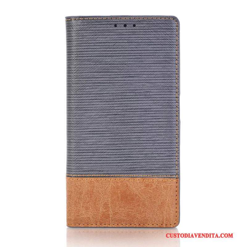 Custodia Sony Xperia X Compact Folio Chiaro Morbido, Cover Sony Xperia X Compact Pelle